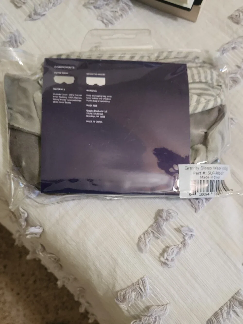 Gravity Sleep Mask, NWT
